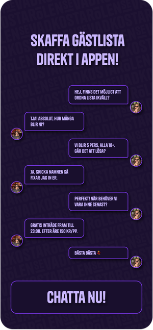 Gästlista i appen