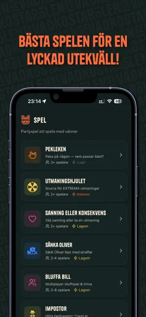 Spel i appen